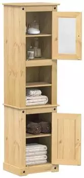 vidaXL Corona Badschrank 50x40x185cm Massivholz Kiefer (4002792)