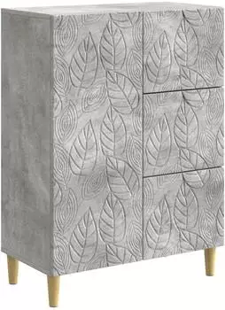 vidaXL Sideboard betongrau, Holzwerkstoff, 66x34,5x90cm