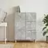 vidaXL Sideboard betongrau, Holzwerkstoff, 66x34,5x90cm