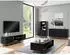 Lomado NADOR-132 Sideboard 150cm, matt schwarz, Rillenoptik