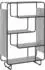 vidaXL Highboard Sonoma-grau, 93,5x37,5x144cm, Holzwerkstoff