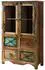 Massivmoebel24 Nature of Spirit #140 Highboard Altholz, mehrfarbig lackiert, 95x40x150cm (09-310-700-0040)
