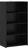 vidaXL Highboard Schwarz Eichen-Optik 70 x 41 x 124 cm Holzwerkstoff