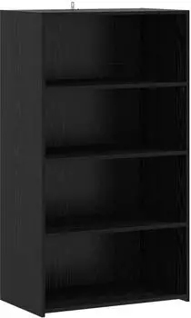 vidaXL Highboard Schwarz, Eichen-Optik, 70x41x124cm (8015672)
