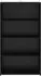 vidaXL Highboard Schwarz, Eichen-Optik, 70x41x124cm (8015672)