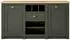 Lomado Cincinnati-61 Sideboard Landhaus grün/Wotaneiche, 145x83x45cm (CINCINNATI-61)