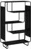 vidaXL Highboard schwarz Eichen-Optik 93,5x37,5x144cm
