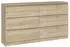 CdF ibonto Kommode 6 Schubladen, Sonoma-Eiche, 138cm (5902838460436)