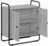 vidaXL Sideboard Sonoma-grau, Holzwerkstoff, 68x35x75cm