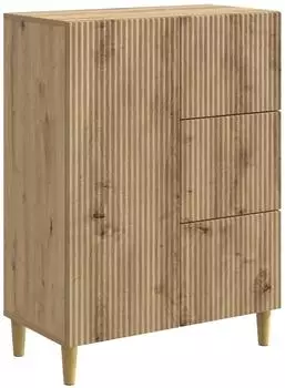 vidaXL Sideboard Artisan-Eiche, Holzwerkstoff, 66x34,5x90 cm