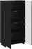 vidaXL Highboard schwarz 79x41x151cm Holzwerkstoff (3433110)