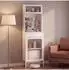 MCW Highboard P99 Metall/Glas 182x54x40cm, weiß