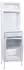 MCW Highboard P99 Metall/Glas 182x54x40cm, weiß