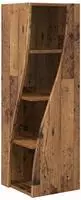 vidaXL Eckschrank 32x32x102cm Holzwerkstoff Altholz