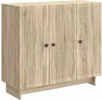 vidaXL Sideboard Sonoma-Eiche 89 x 34,5 x 80 cm Holzwerkstoff