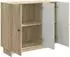 vidaXL Sideboard Sonoma-Eiche, Holzwerkstoff, 89x34,5x80cm