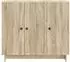 vidaXL Sideboard Sonoma-Eiche, Holzwerkstoff, 89x34,5x80cm