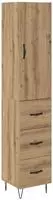 vidaXL Highboard Artisan-Eiche 34,5 x 34 x 90 cm Holzwerkstoff