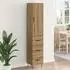 vidaXL Highboard Artisan-Eiche 34,5x34x90cm Holzwerkstoff 2-türig