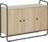 vidaXL Sideboard Sonoma-Eiche 102x35x75cm, Holzwerkstoff