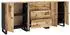 vidaXL Sideboards 3 Stk. raues Mangoholz