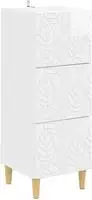 vidaXL Schubladenschrank 33 x 34,5 x 90 cm Holzwerkstoff