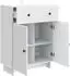 vidaXL Sideboard weiß, 66x34,5x90cm, Holzwerkstoff