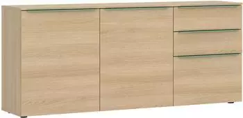 Tom Tailor Color Puzzle 07 Sideboard 3 Türen, 2 Schubladen, light oak, 165cm