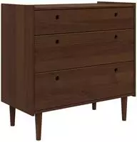 vidaXL Kommode BILBAO Dunkelkaramell 90 x 45 x 89 cm