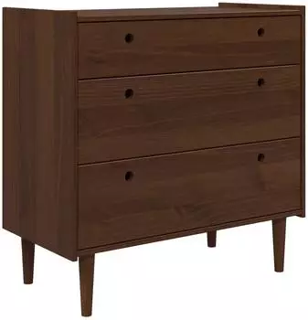 vidaXL Kommode BILBAO dunkelkaramell 90x45x89cm