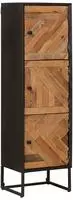 vidaXL Highboard 35 x 30 x 120 cm Massiv Holz und engineered Wood