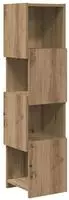 vidaXL Eckschrank 25,5x25x102cm Holzwerkstoff Artisan-Eiche