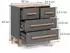 VitaliSpa Malia Kommode grau/Artisan, 4 Schubladen, 80x88cm (58366)