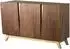 Massivmoebel24 Sideboard Butterfly 108 Nussbaum-Echtholzfurnier braun lackiert 150x45x85cm (48-312-487-1008)