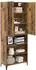 vidaXL Highboard Holzwerkstoff Altholz-Optik 69,5x34x180cm
