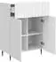 vidaXL Sideboard weiß, 66x34,5x92cm, Holzwerkstoff