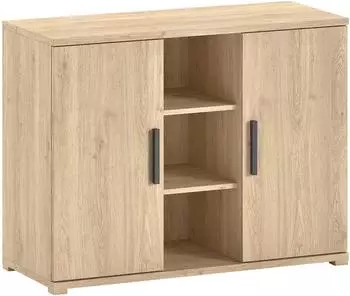 Vipack SAM Kombikommode 2 Dreht&uuml;ren, Eiche Dekor, 115,5x89x48cm
