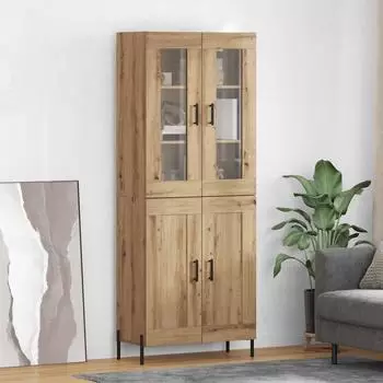 vidaXL Highboard Artisan-Eiche 69,5x34x180cm (3189736)