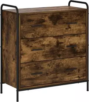vidaXL Sideboard Holzwerkstoff, R&auml;uchereiche, 97x33x81cm (8013820)
