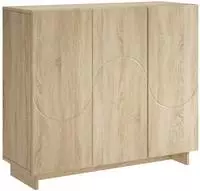 vidaXL Sideboard Sonoma-Eiche 85,5 x 31 x 75 cm Holzwerkstoff