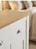 KADIMA DESIGN Sideboard 2 Schubladen, Türen, weiß/Eiche, 79x81x34,5cm