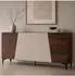 MCW Sideboard MCW-Q83 3D-Struktur Walnuss-Optik MDF 160x80x42cm (102279)