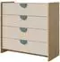 Mirjan24 Isenat MD10 Kommode mit 4 Schubladen, 94x91x40cm (MD10)