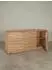 KADIMA DESIGN Sideboard Akazie Massivholz Baumkante 160x75x43cm