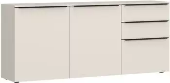 Tom Tailor Color Puzzle 07 Sideboard light taupe, 165cm, 3 Türen 2 Schubladen