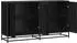 vidaXL Sideboard Holzwerkstoff schwarz Eichen-Optik 134x35x76cm