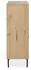 Bizzotto Stanwood Highboard Eichenholz mit Metalleinsätzen, 90x40x120cm