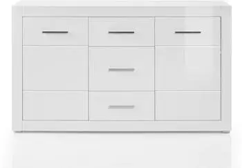 Lomado BALVE-61 Sideboard weiß Hochglanz 164x97x42cm