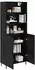 vidaXL Highboard schwarze Eichenoptik 69,5x34x180cm
