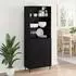 vidaXL Highboard schwarze Eichenoptik 69,5x34x180cm